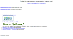 Desktop Screenshot of bikeadvocacy.org